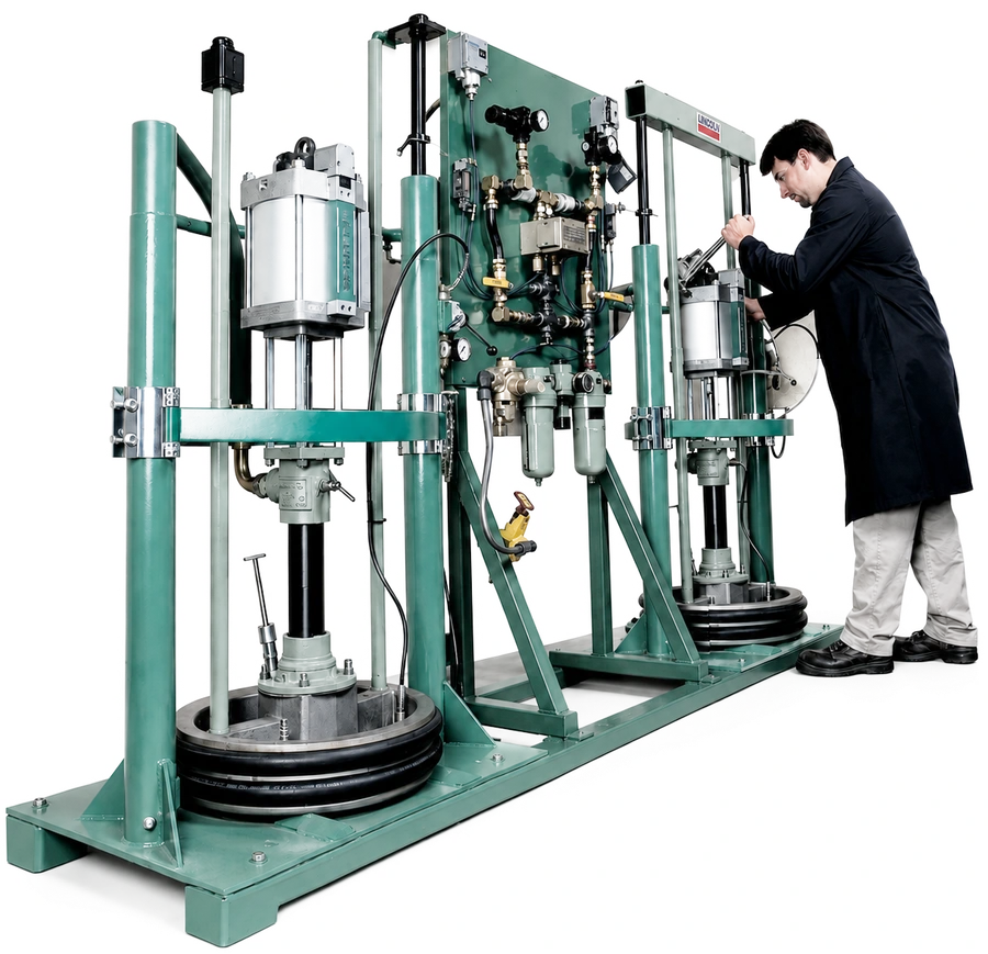 Bombas de alta presión Lincoln PowerMaster instaladas en taller